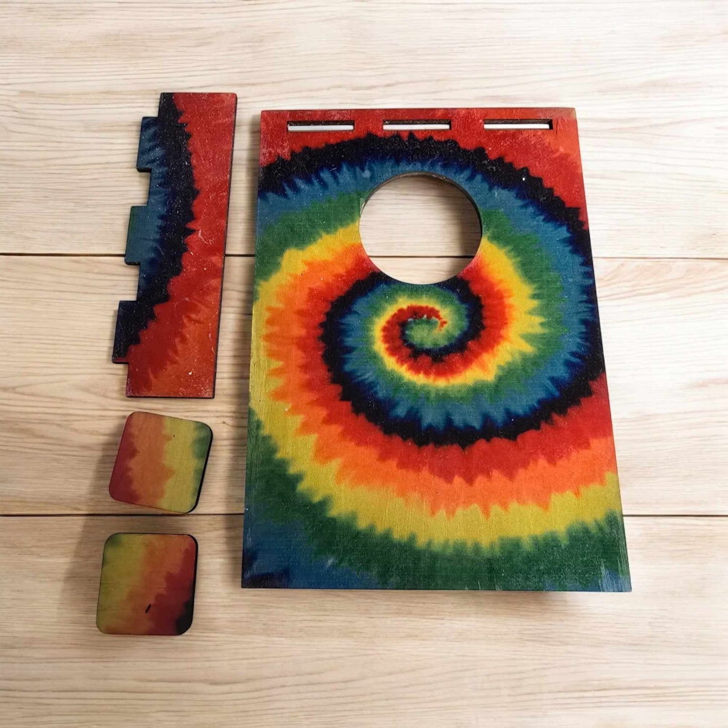 Tie Dye Mini Tabletop Cornhole Set