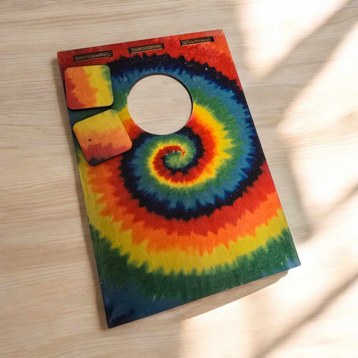 Tie Dye Mini Tabletop Cornhole Set