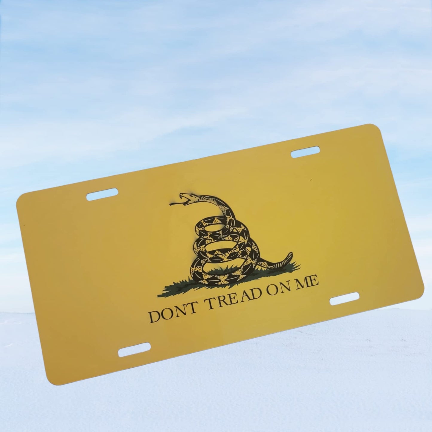 Don't Tread on Me Front License Plate