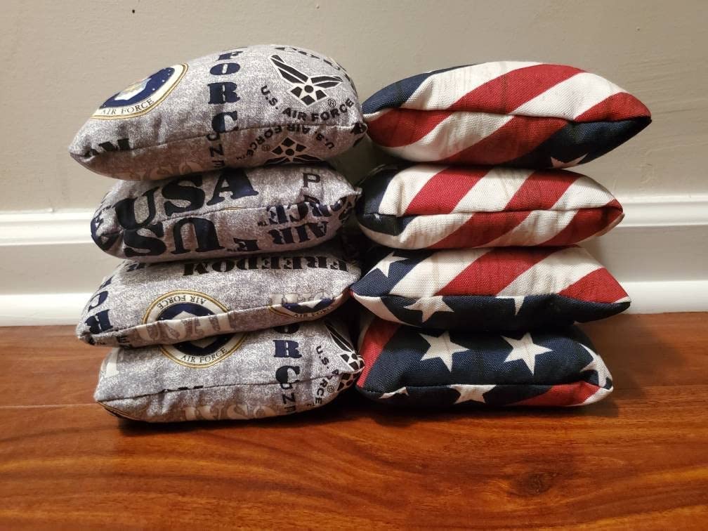 All Weather United States Air Force Cornhole Bags (8 bags)