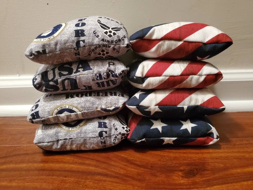 United States Air Force Cornhole Bags (8 bags)