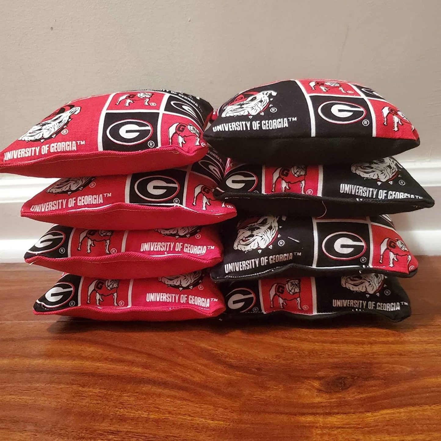All Weather Georgia Cornhole Bags (8 bags)