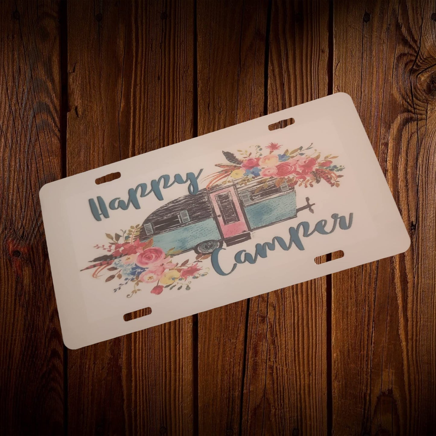 Happy Camper Front License Plate