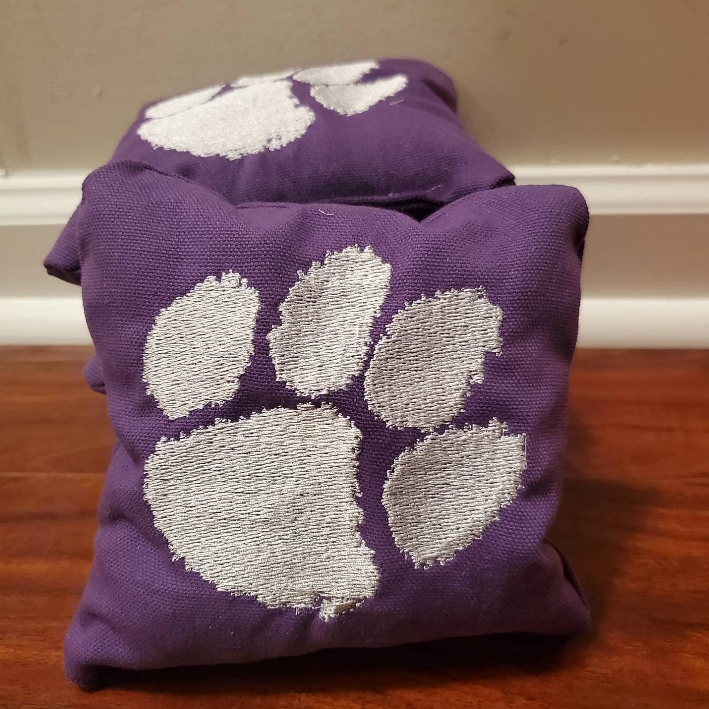 Clemson Embroidery Cornhole Bags (8 bags)