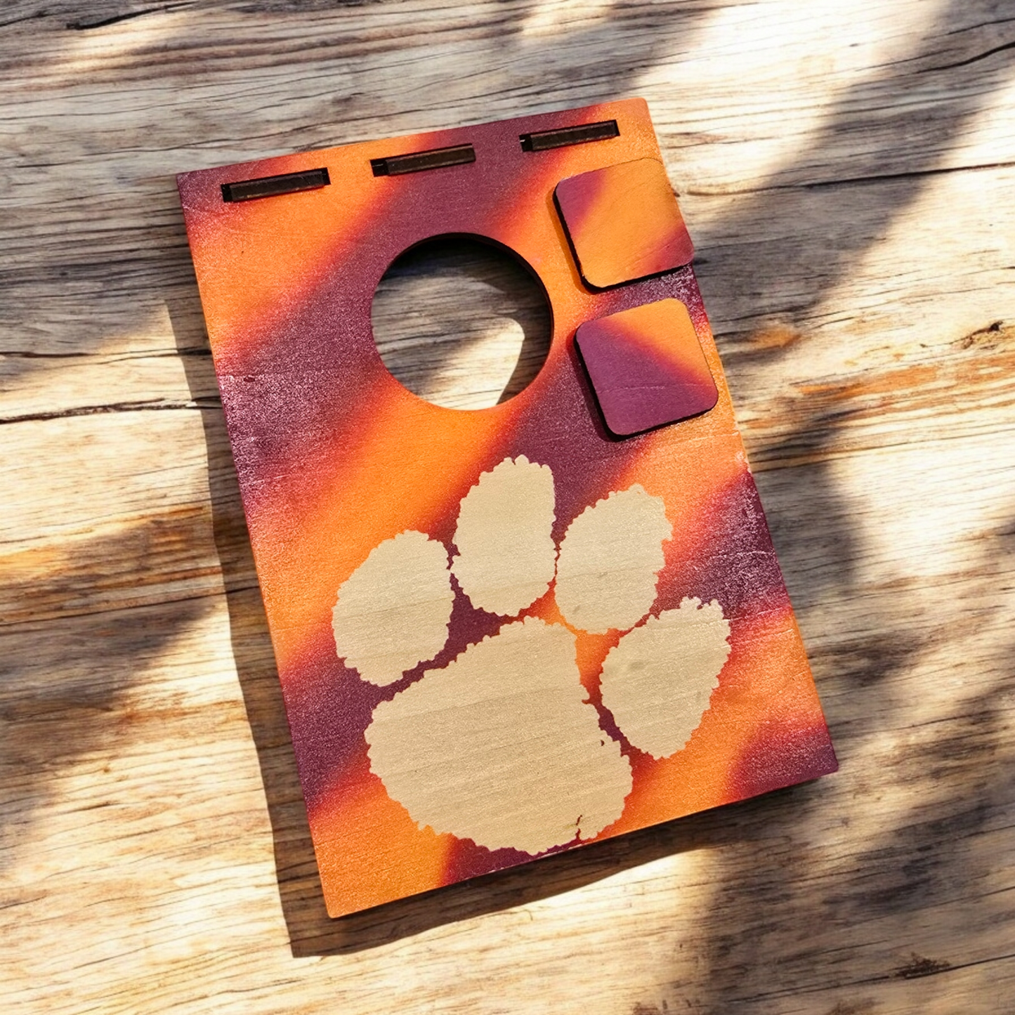 Clemson Mini Tabletop Cornhole Set