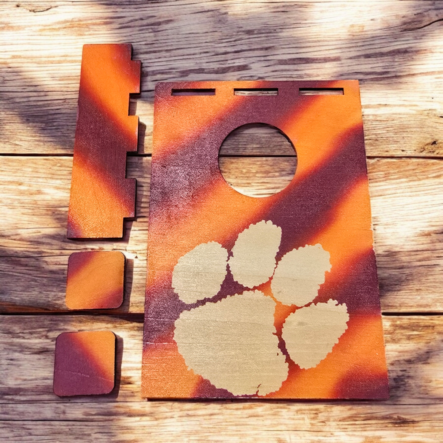 Clemson Mini Tabletop Cornhole Set