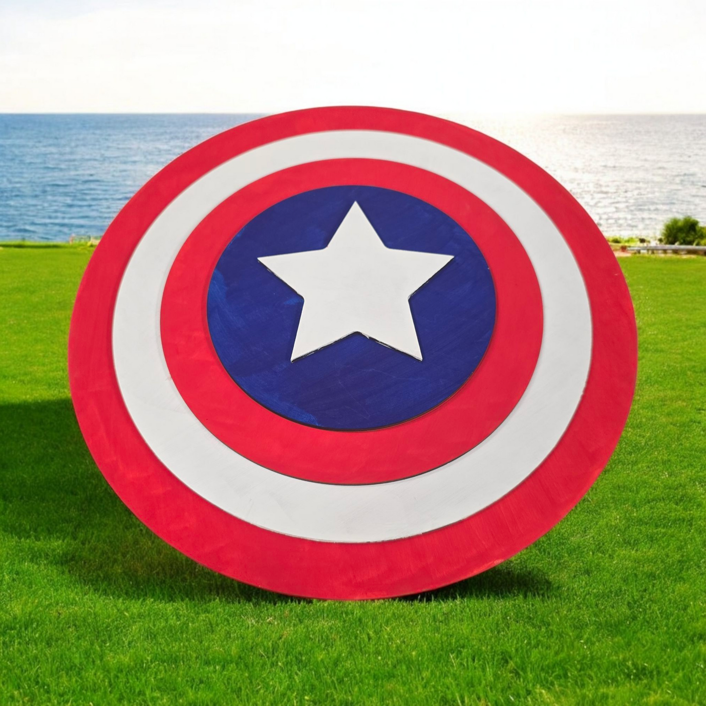 ⭐️ 12x12 Patriotic Shield Sign – Bold & Iconic Decor 🇺🇸