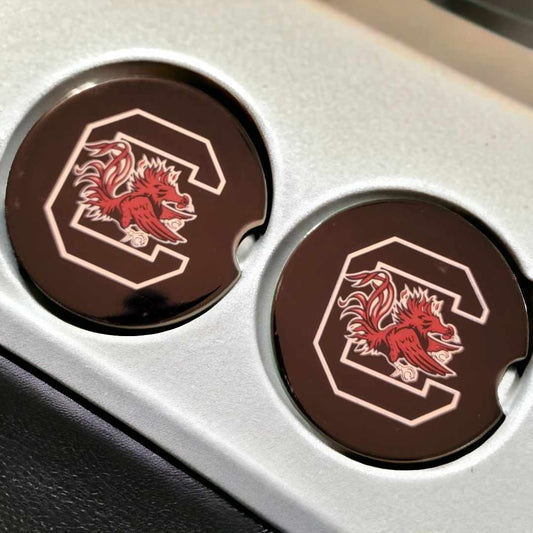 USC Car Coasters - Set of 2 Ceramic Coasters