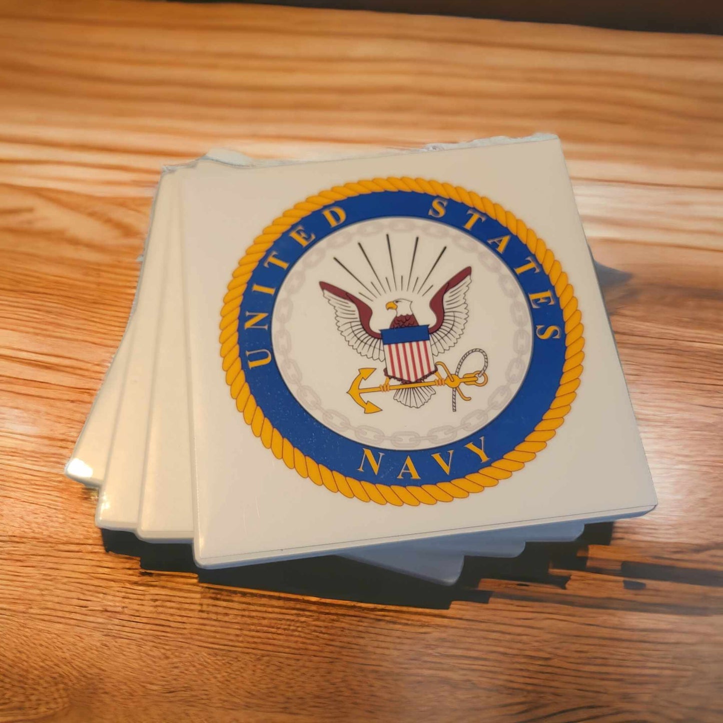 United States Navy Style Coasters - Set of 4