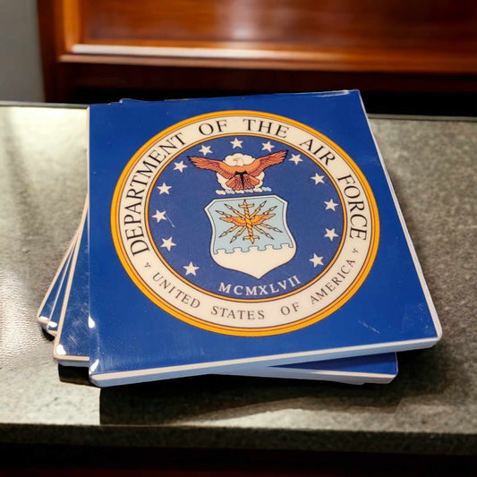 United States Air Force Style Coasters - Set of 4