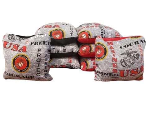 All Weather United States Marine Corps Cornhole Bags (8 bags)