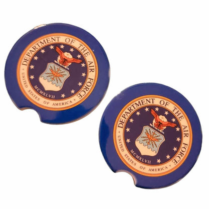 Air Force Car Coasters - Set of 2 Ceramic Coasters