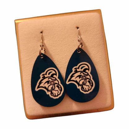 Coastal Carolina Wooden Teardrop Earrings