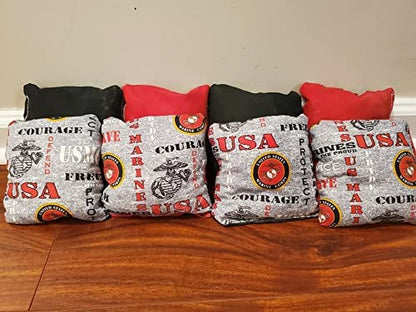 All Weather United States Marine Corps Cornhole Bags (8 bags)