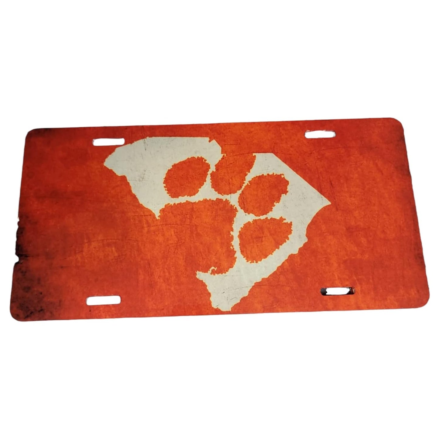 Clemson Orange Front License Plate