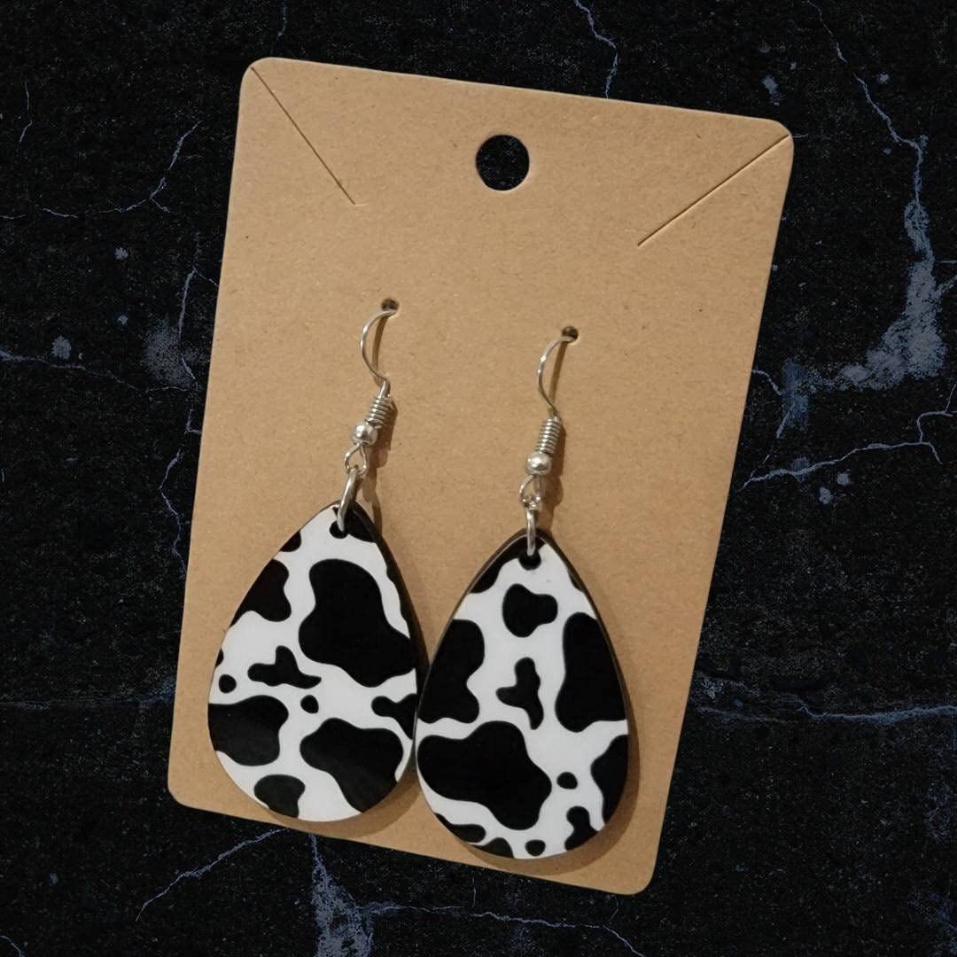 Cow Print Earrings