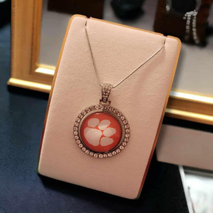 Clemson Circle Shaped Necklace