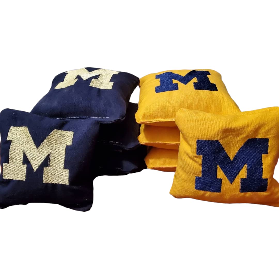 Michigan Cornhole Bags (8 bags)