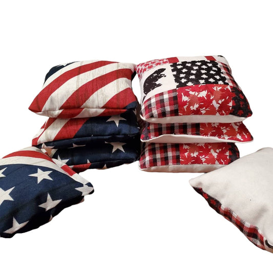 American vs Canadian Cornhole Bags (Free Shipping) (8 bags)