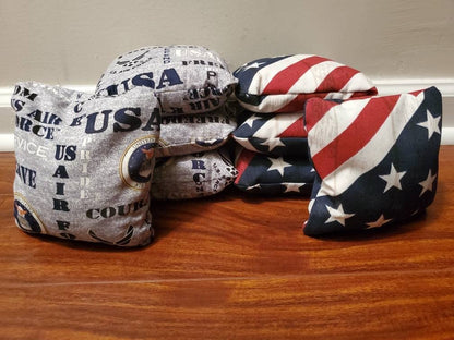 United States Air Force Cornhole Bags (8 bags)