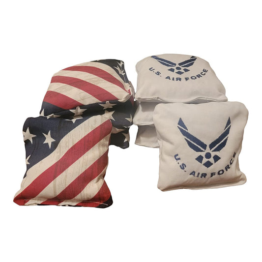 All Weather United States Air Force Cornhole Bags (8 bags)