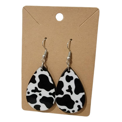 Cow Print Earrings