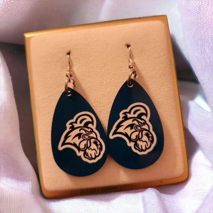 Coastal Carolina Wooden Teardrop Earrings