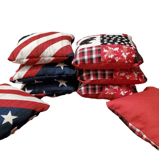 American vs Canadian Cornhole Bags (Free Shipping) (8 bags)