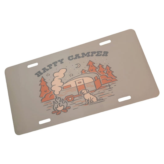 Happy Camper Front License Plate