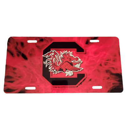 USC Red Front License Plate