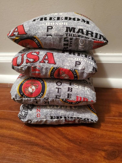 All Weather United States Marine Corps Cornhole Bags (8 bags)