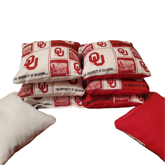 Oklahoma Cornhole Bags (8 bags)