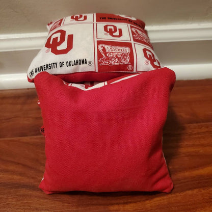 Oklahoma Cornhole Bags (8 bags)