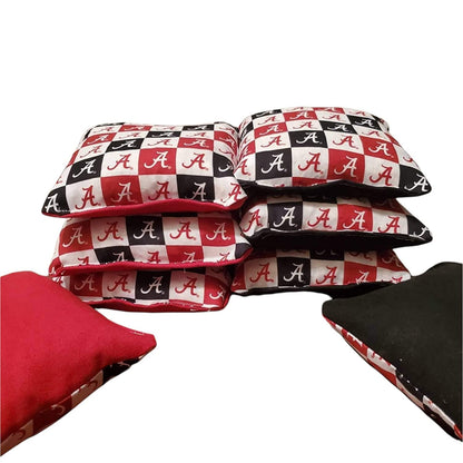 All Weather Alabama Cornhole Bags (8 bags)