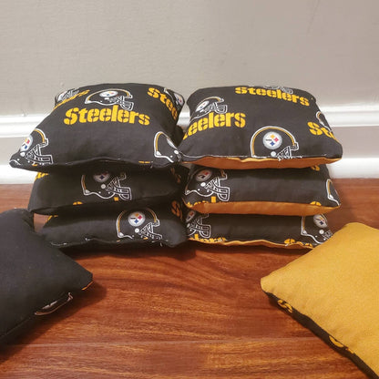 All Weather Steelers Cornhole Bags (8 bags)