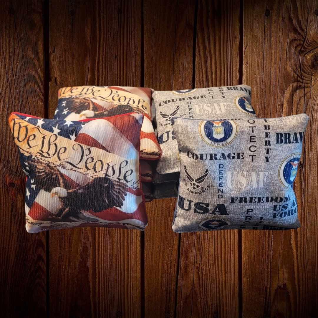 Air Force Cornhole Bags (8 bags)