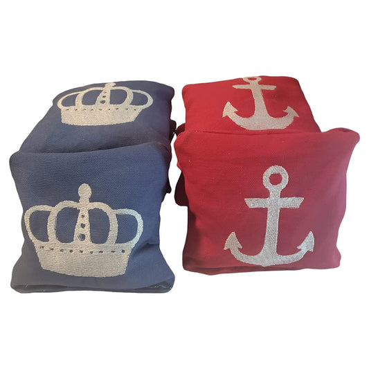 All Weather Crown and Anchor Cornhole Bags (Free Shipping) (8 bags)