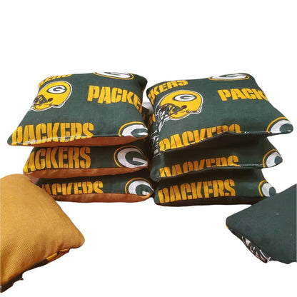 The Packers Cornhole Bags (8 bags)