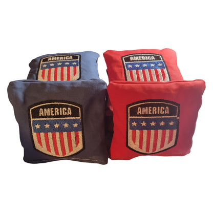 American Flag Style Cornhole Bags (8 bags)