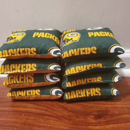 All Weather The Packers Cornhole Bags (8 bags)