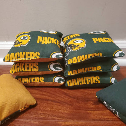 The Packers Cornhole Bags (8 bags)