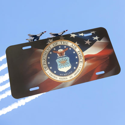 US Air Force Military Front License Plate