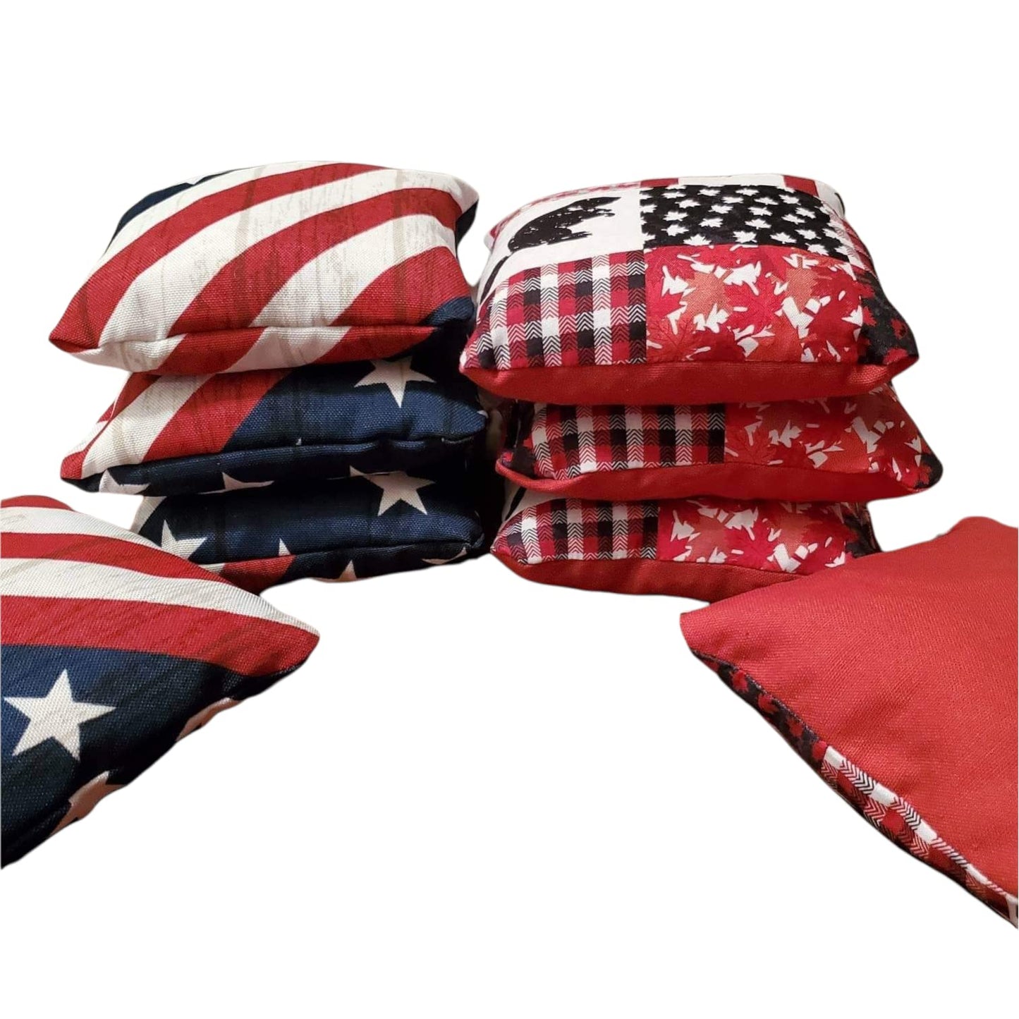 American vs Canadian Cornhole Bags (Free Shipping) (8 bags)