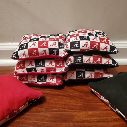 All Weather Alabama Cornhole Bags (8 bags)