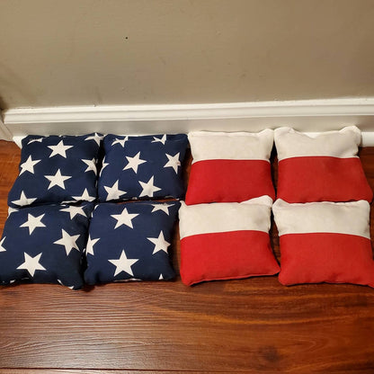 American Flag Cornhole Bags (Free Shipping) (8 bags)