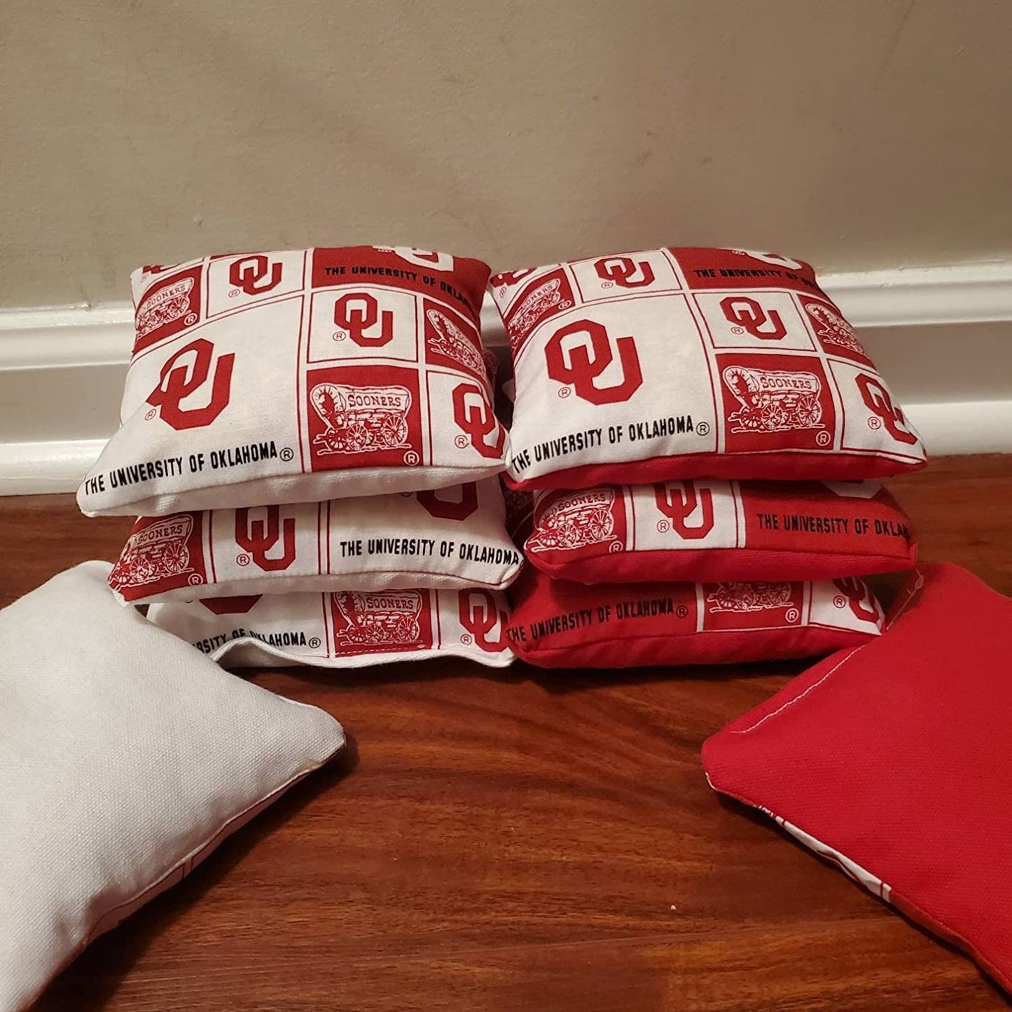 All Weather Oklahoma Cornhole Bags (8 bags)