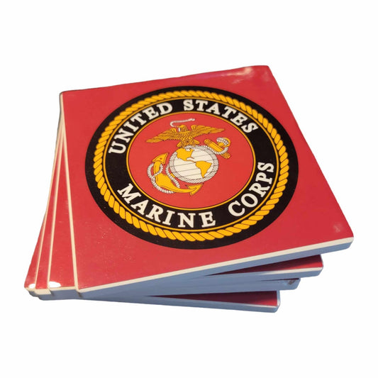 United States Marine Corps Style Coasters - Set of 4