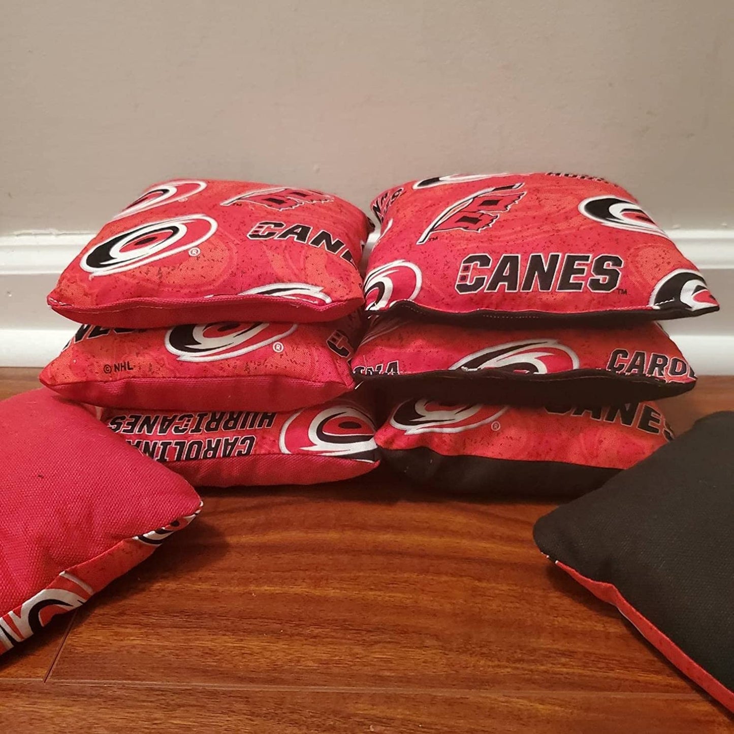 All Weather Hurricanes Cornhole Bags (8 bags)