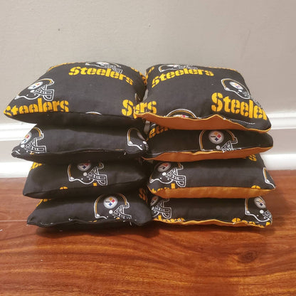 All Weather Steelers Cornhole Bags (8 bags)