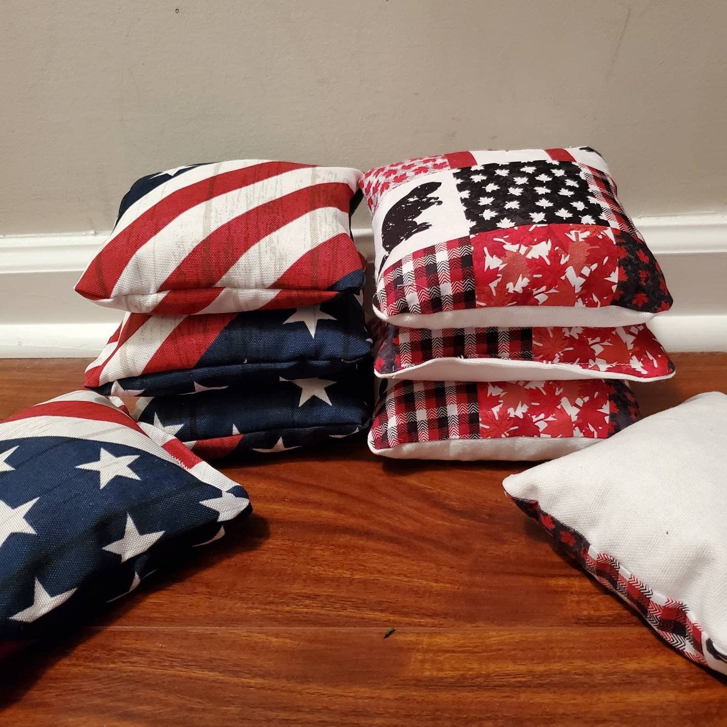 American vs Canadian Cornhole Bags (Free Shipping) (8 bags)